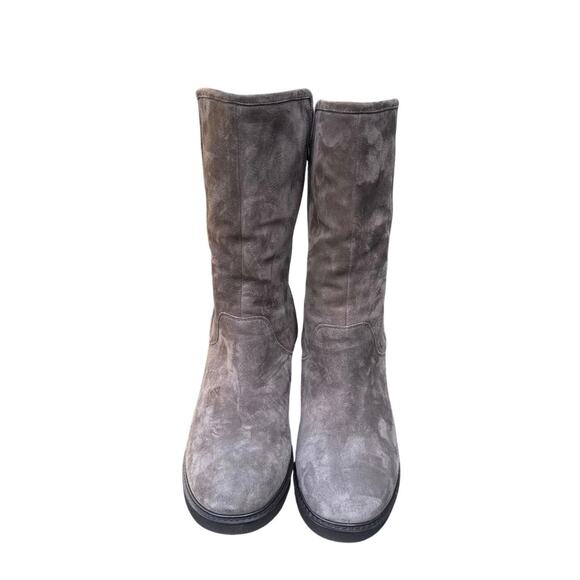 UGG Collection Gisella portabella hidden wedge suede Boot US 12/ EU 42/ UK 9.5 - Picture 2 of 7